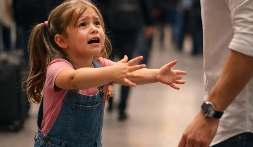 A man was about to board the plane when a little girl, in tears, ran towards him: "Excuse me, please help me... my mother is asleep and won't wake up."