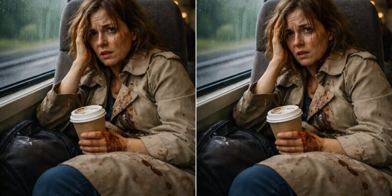 At the train station, my husband bought me a coffee and insisted I drink it to the last drop, and after a few sips my vision blurred.