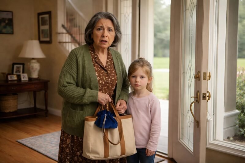 "Grandma, leave your bag, Mommy put something in it," my granddaughter whispered to me; what happened next simply broke my heart.