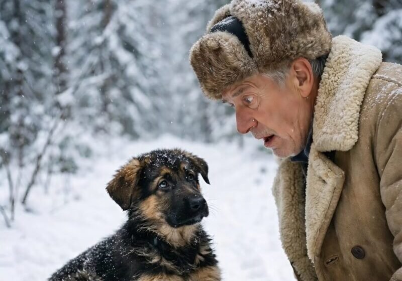 The forest ranger spotted a small puppy deep in the woods, sitting on an old sack, as if he were guarding it. What he saw inside made him pale and nearly faint with fear…