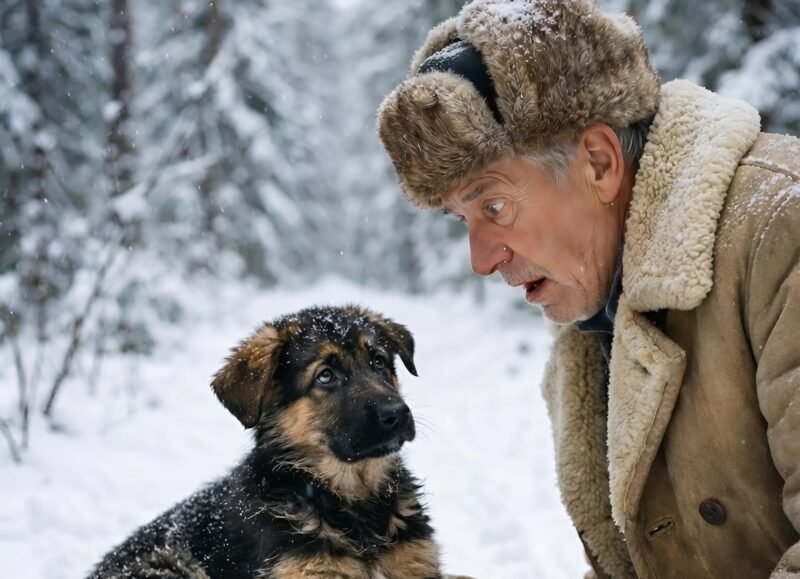 The forest ranger spotted a small puppy deep in the woods, sitting on an old sack, as if he were guarding it. What he saw inside made him pale and nearly faint with fear…