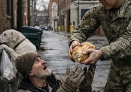 A young man snatched a piece of bread from a homeless man's hands, threw it on the ground, and began to stomp on it: all the witnesses were shocked by the boy's action, but soon something unexpected happened