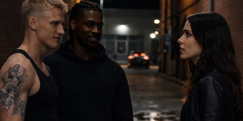 Thugs in a dark alley attacked a defenseless young girl, trying to rob her and using force, but what happened a few minutes later froze them in horror.