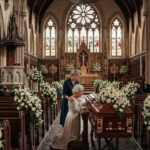 She showed up at my father's funeral in a wedding dress… then whispered a secret that changed everything