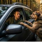 He stopped for a dog on a dark forest road… and discovered a silent plea that led him to save a stranger – and himself.