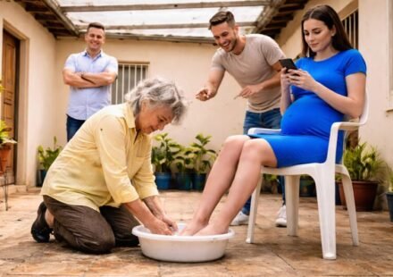She ordered me to kneel and wash her feet at 78 years old… But a knock at the door changed EVERYTHING